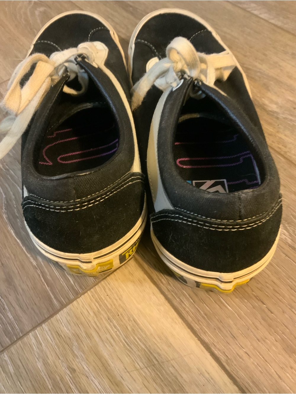 Vans Rhude Black, White & Yellow Old School sneakers. Size 8.5 - Picture 6 of 7